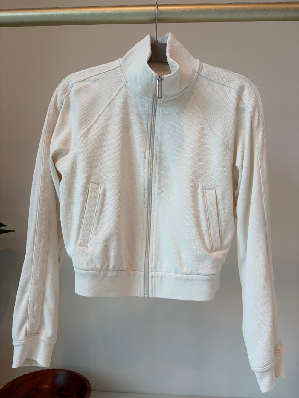 Lululemon Pique Track Jacket Light Ivory XS